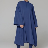 Abaya de bain personnalisée BURKINI, Robe musulmane modeste anti-UV pour femme, Vêtement de bain islamique extensible d'été, Vente en gros