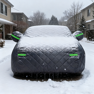 Tissu en polyester imperméable protégé de la neige en coton personnalisé en usine SUV Couverture de <span class=keywords><strong>voiture</strong></span> extérieure <span class=keywords><strong>Protection</strong></span> UV 4mil d'épaisseur - Product Image 2