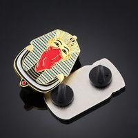 Épinglette personnalisée sur mesure : Épinglette égyptienne Pharaon en émail, broche métallique personnalisée pour cadeau de collection