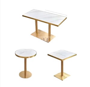 Jodhpur Commercial Luxury Modern Dining <b>Table</b> Stainless Steel Golden Leg Wood Top <b>Coffee</b> Shop School Living Room Outdoor Use - Product Image 4