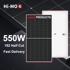 Longi Hi-Mo6 Solarmodule Longi Solar 540W 545W 550 W 555W 560W Mono Solar platten 550 Watt Lager Solar-und Photovoltaik-Module