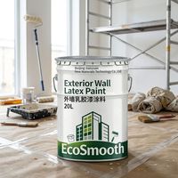 Peinture murale extérieure au latex à base d'émulsion de qualité supérieure, résistance aux intempéries 500h, résistance au frottement 5 000 cycles, pour bâtiments résidentiels et commerciaux