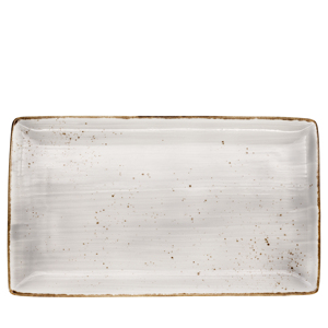Piatto Rustico a Spirale 34x19 Cm, Vassoio Rettangolare in Ceramica per Servire - Product Image 1