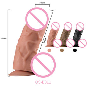 woman dick cock female sex toys plastic rubber giant soft dildo