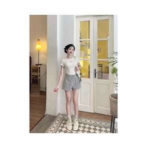 Ensemble de shorts pour femmes de haute qualité, séchage rapide, taille haute, coupe droite, fabriqué au Vietnam, qualité supérieure - Product Image 1