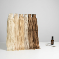 Extensiones de Cabello Invisible Bead Weft de Doble Trama, Calidad Salón, Cabello Virgen Ruso