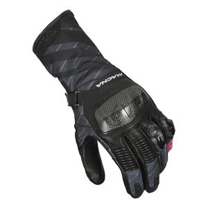 Guantes de cuero y tela negros para mujer MACNA KROWN - Colección Estate - Product Image 1