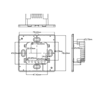 Panel Sentuh Akrilik Kotak Saklar Dinding 86*86*37mm CN119 Shenzhen XBY Electronics Co.,ltd