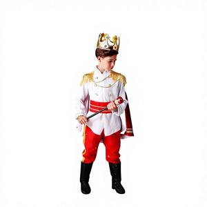 Costume d'Halloween pour enfants Prince Roi Pirate <span class=keywords><strong>Cosplay</strong></span> Ensemble de déguisement pour garçon Polyester - Product Image 1