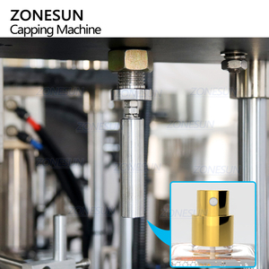 ZONESUN ZS-YG11U FEA15mm automatique liquide aluminium parfum pompe pulvérisateur bouchons de bouteilles sertissage pressage capsulage Machine - Product Image 4