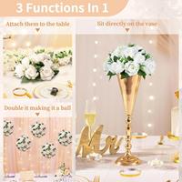 Élégante rose en soie blanche 1 pièce pour mariage, Noël, fête des mères, centre de table, décoration de chemin de table, support de fleurs