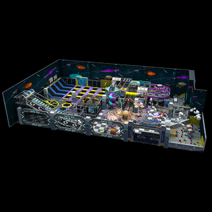 Équipement de terrain de jeu intérieur thématique, parcours d'obstacles Ninja Warrior, utilisation en école, à domicile, dans les centres commerciaux, plastique haute capacité - Product Image 6