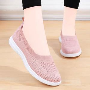 Zapatos Casuales Tejidos a la Moda con Suela Plana Antideslizante para Caminar, para Mujer, Disponibles en Stock - Product Image 5