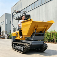 Livraison Gratuite – Dumper sur Chenilles 1500 kg (1,5 Tonne) CE EPA Diesel Hydraulique à Benne Basculante Haute pour Agriculture et Jardinage