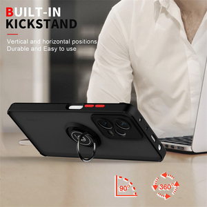 Funda mate para teléfono móvil, funda trasera dura para PC, soporte para anillo, funda Kickstnd para Redmi Note 12 <span class=keywords><strong>Pro</strong></span> + <span class=keywords><strong>Pro</strong></span> 4G 5G - Product Image 5
