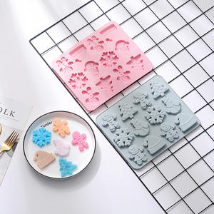 12-Grid pan di zenzero uomo fiocco di neve natale in Silicone stampo per biscotti caramella torta di zucchero di canna per la decorazione festiva di cioccolato - Product Image 3