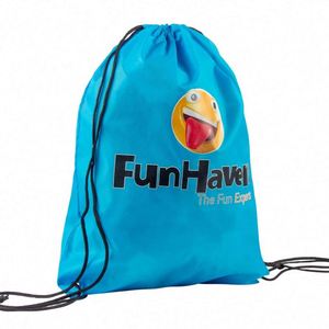 Sac à dos de sport personnalisé en polyester avec cordon de serrage pour la gym et les activités sportives - Product Image 3