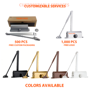 Penutup Pintu Otomatis YMC 60-70kg Bahan Aluminium Alloy Heavy Duty Warna Hitam Hidrolik Dapat Disesuaikan untuk Pintu Kayu Penutup Pintu Geser Modern - Product Image 4