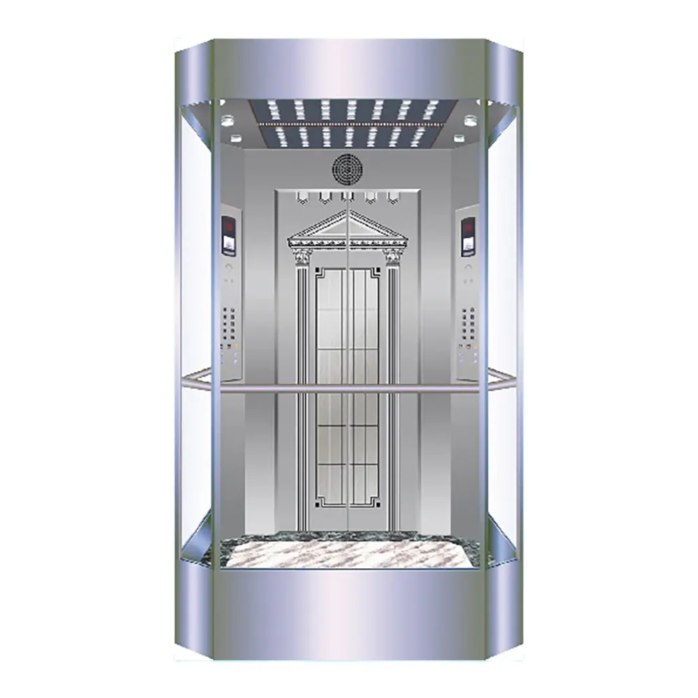 아시아 후지TEC 2-5 층 소형 샤프트없는 주거용 엘리베이터 유압 어센서 하우스 빌라 리프트 승객 홈 리프트