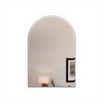 Miroir mural décoratif en verre aluminium coloré transparent sans cadre de 1,8 mm à 6 mm, prix de gros