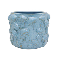 Pot de fleurs en céramique jaune en gros, motif abeille en relief, pour plantes succulentes, support de plantes d'intérieur sur table, OEM/ODM
