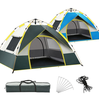 Carpa de Camping Impermeable para Todo Clima, Fácil de Instalar en un Segundo, con Dos Ventanas, Tipo Pop-Up, para Senderismo y Camping, Venta al Por Mayor