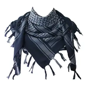 High Quality 100% Cotton Arab Scarf Tactical Desert Kaffiyeh Outdoor Windproof Shemagh Wholesale Prices