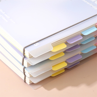 Carnets à spirales en plastique A4 personnalisés colorés avec reliure à spirale avec design en couleur aux coins ronds