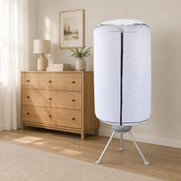 Séchoir à linge pliable 850W multifonctionnel à ventilation avec contrôle automatique pour la maison, le camping-car et l'hôtel