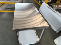 Table de travail en acier inoxydable / Poste de travail en acier inoxydable / Table de restaurant