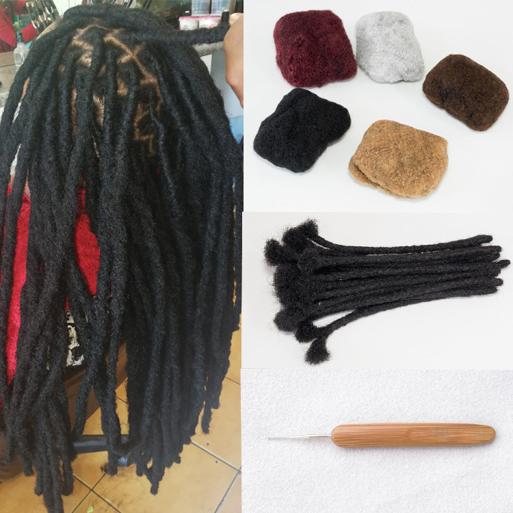 KAMA Hook Needles Dreadlocks Hair Making Machine with Wooden Handle and Steel Needles Detail Section 11