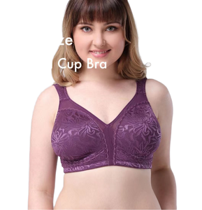 Soutien-gorge sans armatures ultra-fin de haute qualité pour femmes, style boutique 2021, taille plus, nouvelle collection, broderie unie, sous-vêtements - Product Image 5