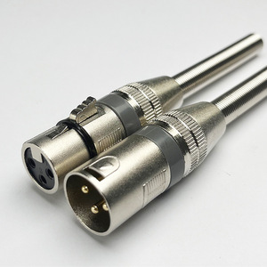 <span class=keywords><strong>Bonico</strong></span> Logotipo personalizable 6,35mm de diámetro Aislamiento de plata Niquelado Micrófono de tres núcleos Enchufe de audio de resorte - Product Image 4