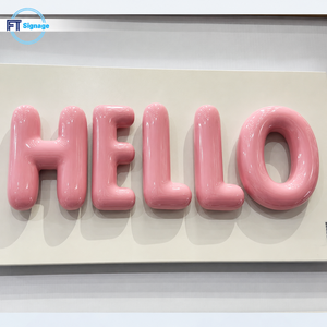 Letras Decorativas Metálicas 3D Sin Iluminación, de Latón o Aluminio, para Uso en Interiores, en Oficinas, Hoteles o Tiendas - Product Image 1