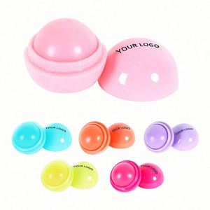 Bálsamo Labial Hidratante con Sabor a Fruta, Orgánico, en Forma de Bola Redonda, Suave, Portátil, Regalo Promocional, Estilo Adorable - Product Image 1