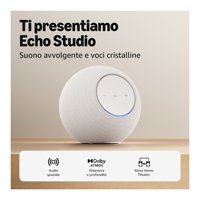 Enceinte sans fil Alexa ECHO STUDIO Glacier White pour WiFi AirPlay pour Home Cinéma - Puissance de sortie 100-300W Modèle 0990031