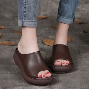 Nouvelles Sandales Femme Modèle 2026 – Chaussures à Talons Hauts Tendance Décontractées d'Extérieur Légères et Confortables en Cuir pour Femmes - Product Image 5