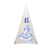 Sacs à glace jetables transparents en PE de qualité alimentaire avec cordon de serrage, tailles personnalisables, impression sérigraphique, vente en gros pour fabricants