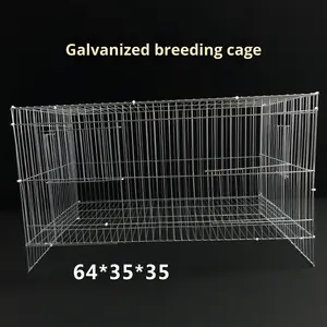 Küçük üç katmanlı elektroliz çinko kuş kafesi ayçiçeği Lovebird atiatiel üreme kafesi Budgerigar için kalınlaşmış evcil hayvan kafesi - Product Image 4