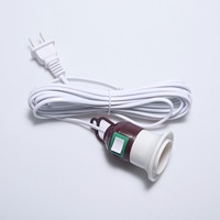 Moderne Schlichte E27 Schraubfassung LED-Deckenleuchte 220V 110V 1m PVC Schwarz E27 Sockel Vintage Edison Glühbirne