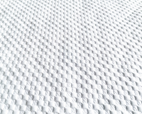 Simba Blanc Polyester Tricoté Matelas Ticking Tissu pour Matelas Mousse Taie d'oreiller