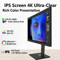 LAKU M2721UL Monitor Eksternal 27-inci 4K untuk Laptop dengan Fitur Angkat, Putar, dan Layar LCD