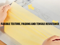 Rouleau de papier calque Secolorart, papier calque pour motifs, papier calque translucide pour la couture, le dessin, le croquis, l'emballage cadeau