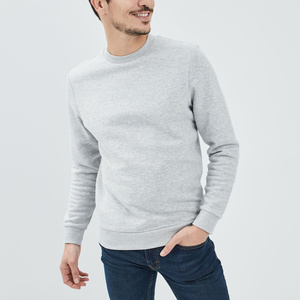 Wholesale Mens Crew Neck Sweatshirt 100% Cotton <b>Terry</b> Plain Dyed Custom Logo Heat Press Ready Plus Size <b>Bulk</b> Order Support - Product Image 2