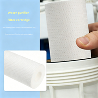 Cartouche filtrante en PP soufflé à chaud efficace de 10 à 40 pouces, filtre à sédiments de 1 micron, purificateur d'eau commercial 500 L/heure, durée de vie 1 an