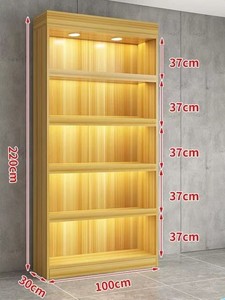 <span class=keywords><strong>Estante</strong></span> de almacenamiento para estantería, combinación de <span class=keywords><strong>estante</strong></span> de exhibición de <span class=keywords><strong>madera</strong></span>, estantes de supermercado de pie <span class=keywords><strong>con</strong></span> iluminación LED - Product Image 6