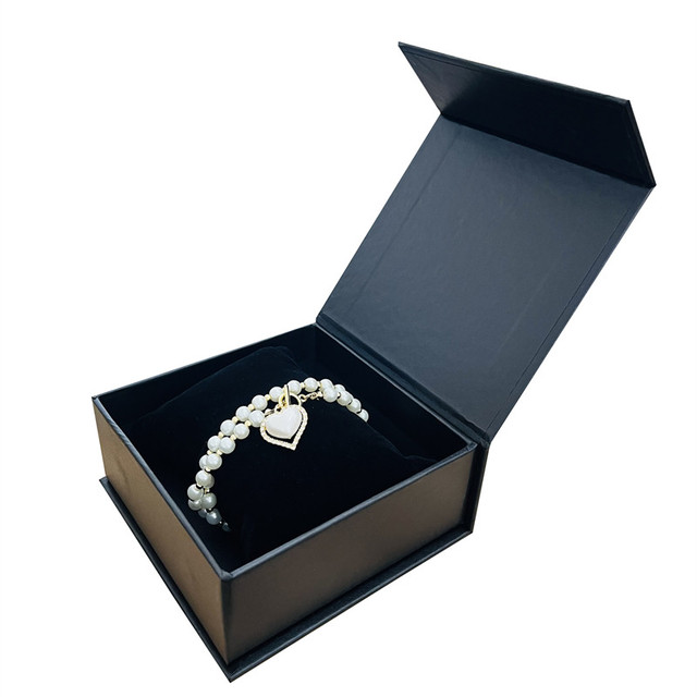 Bracelet Jewelry Gift Box With Pillow Inner Jewelry Display Packaging Custom Jewelry Box with Pillow and logo