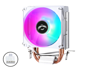 QiuzAimNo Frame drop in Team Fights9cm ventola RGB silenziosa con 2 heatpipe per 12th Gen CPUs,3pin/4pin interfaccia alimenta la tua <span class=keywords><strong>CPU</strong></span> - Product Image 4