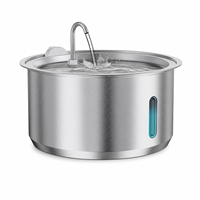 Tempat Minum Kucing Otomatis Sensor Pintar Stainless Steel Bebas BPA Dispenser Air Hewan Peliharaan dengan Timer untuk Kucing dan Anjing di Dalam Ruangan OEM ODM Semua