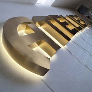Lettres métalliques personnalisées en usine avec éclairage LED, logo rétroéclairé, enseigne de magasin, lettres en relief LED, enseigne LED personnalisée - Product Image 6